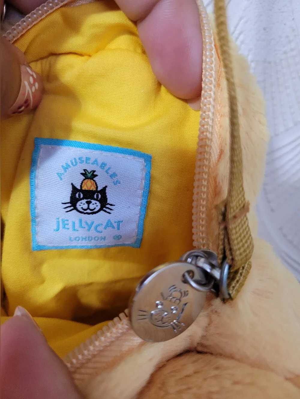 Jellycat Amuseables Sun Plush Crossbody Bag Yellow Brown New with Tags Kids